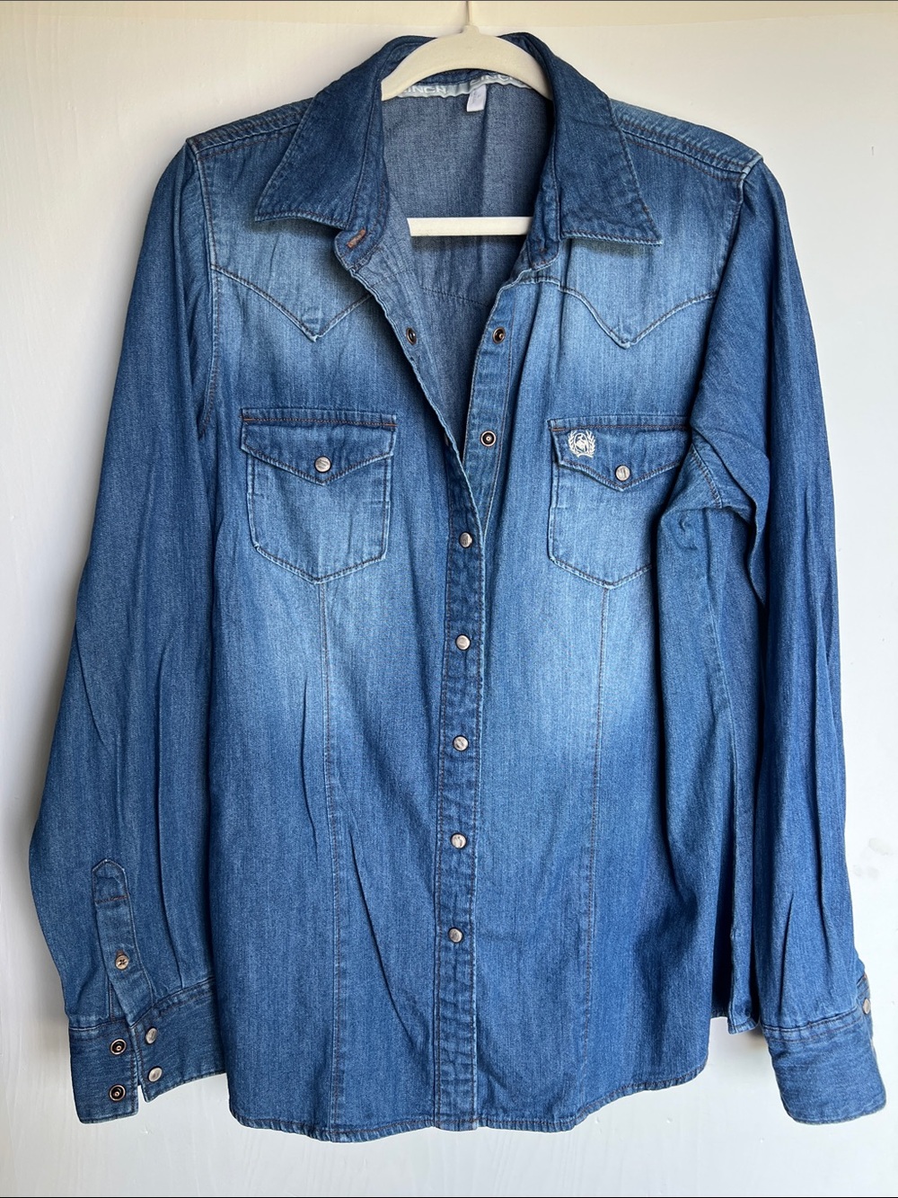 Cinch Classic Blue Denim Western Shirt